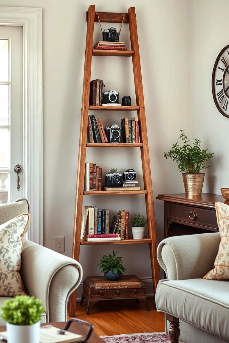 Repurposed Furniture as Shelves - 24 Living Room Shelf Ideas