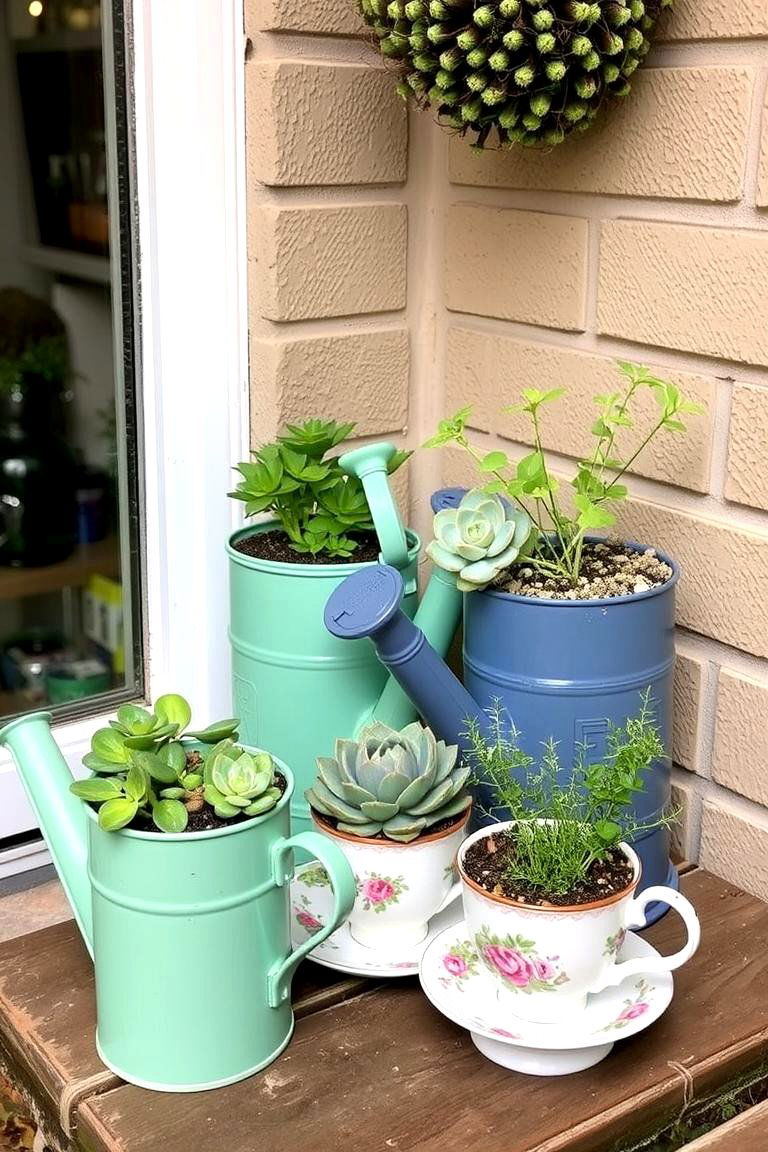 Repurposed Items as Unique Planters - 24 Patio Small Garden Ideas