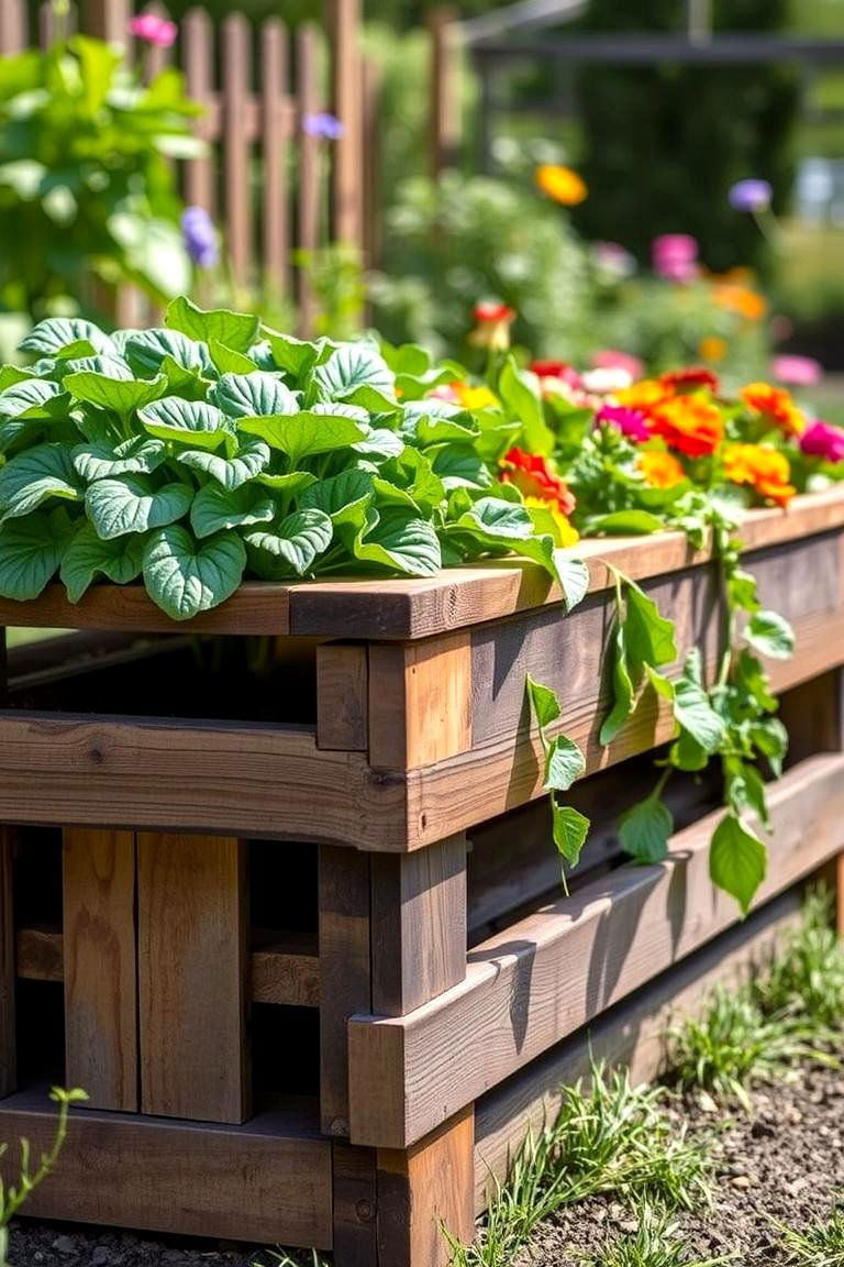 Repurposed Pallet Garden Bed - 24 Inexpensive Raised Garden Bed Ideas