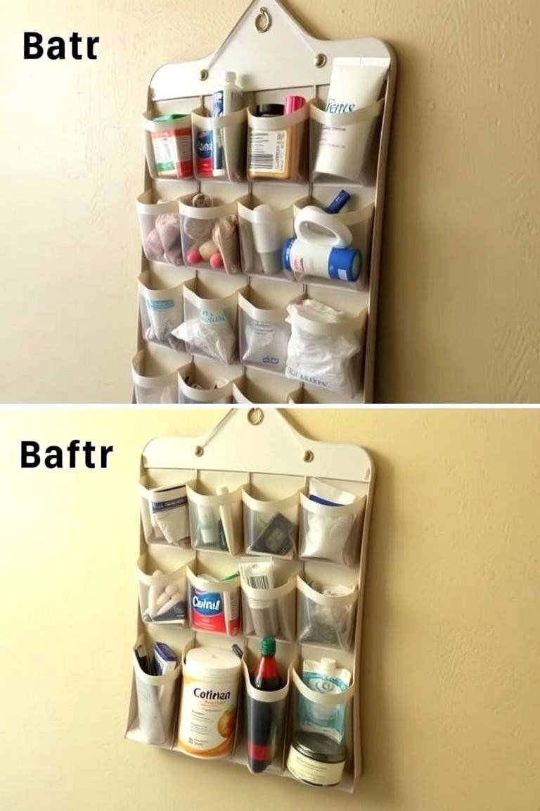 Repurposed Shoe Organizer - 24 Medicine Storage Ideas