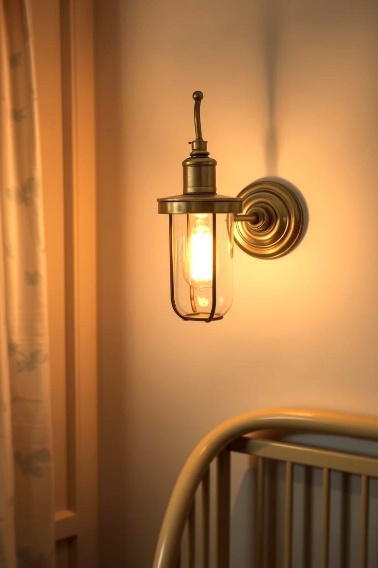 Repurposed Vintage Lighting Fixtures - 24 Vintage Nursery Ideas