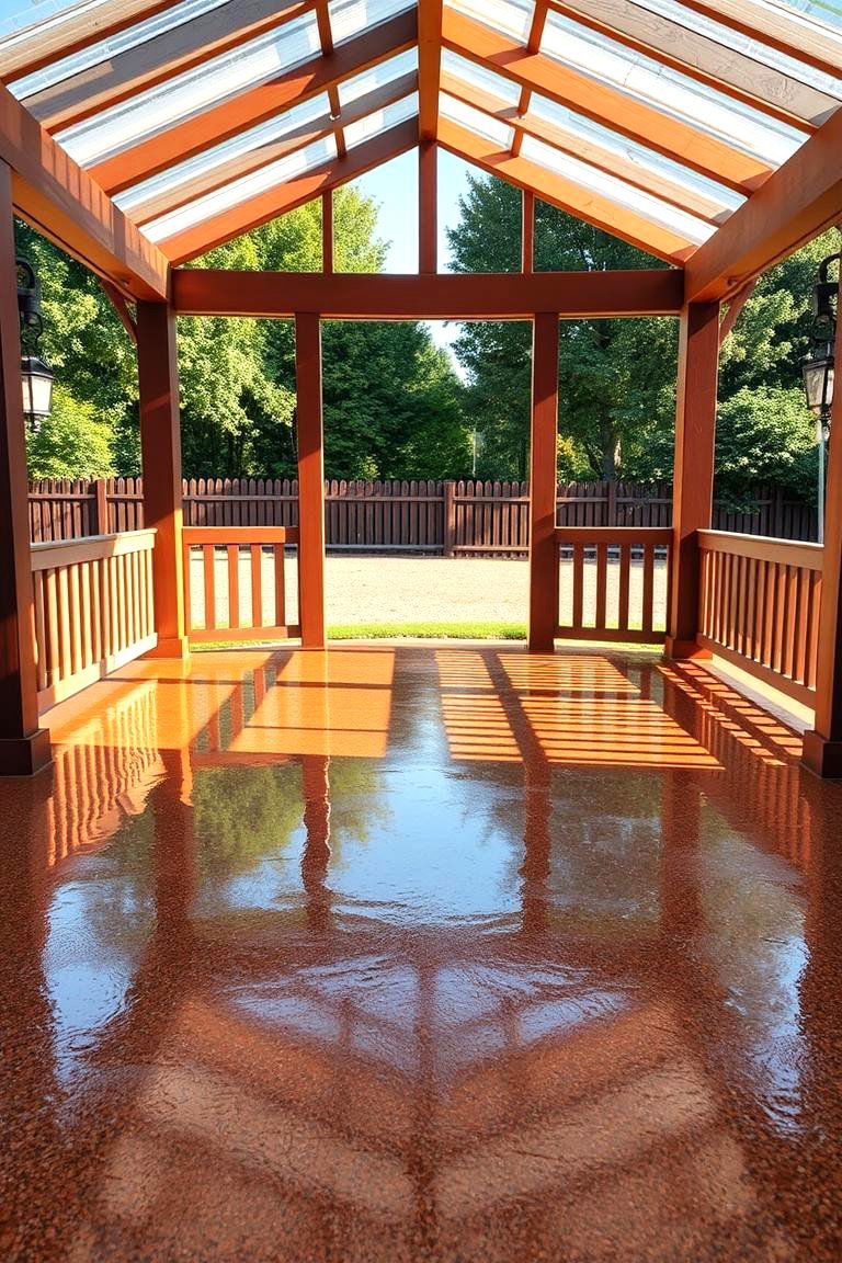 Resilient Epoxy Coating - 24 Gazebo Floor Ideas