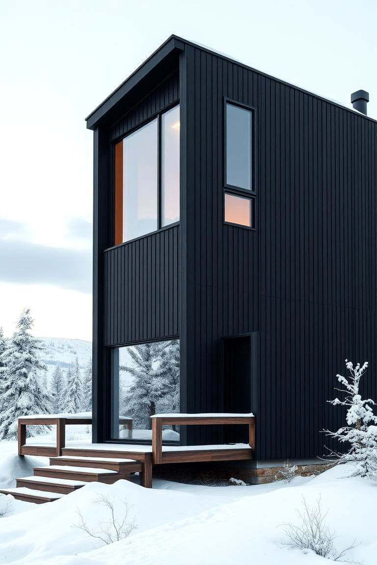 Resilient to Weather Elements - 24 Modern Black Houses
