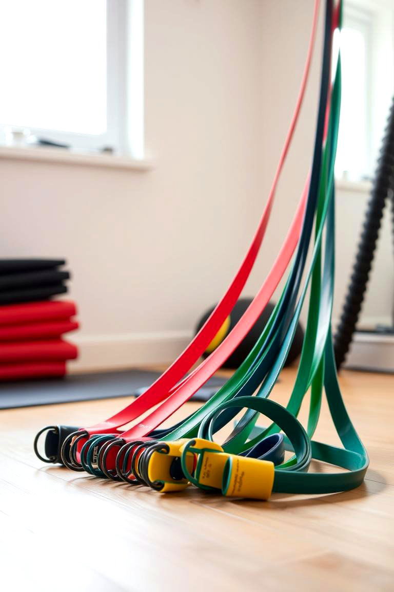Resistance Bands - 24 Small Home Gym Ideas
