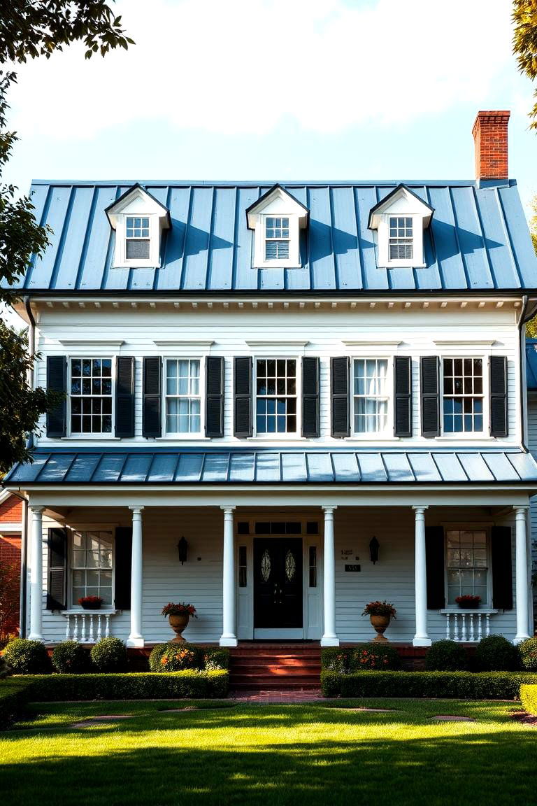 Resistance to Pests - 24 houses with blue metal roofs
