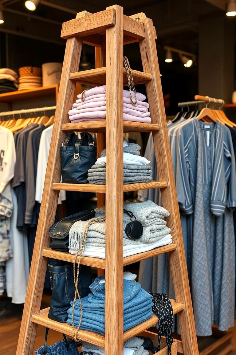 Retail Display Ladder - 24 Ladder Storage Ideas