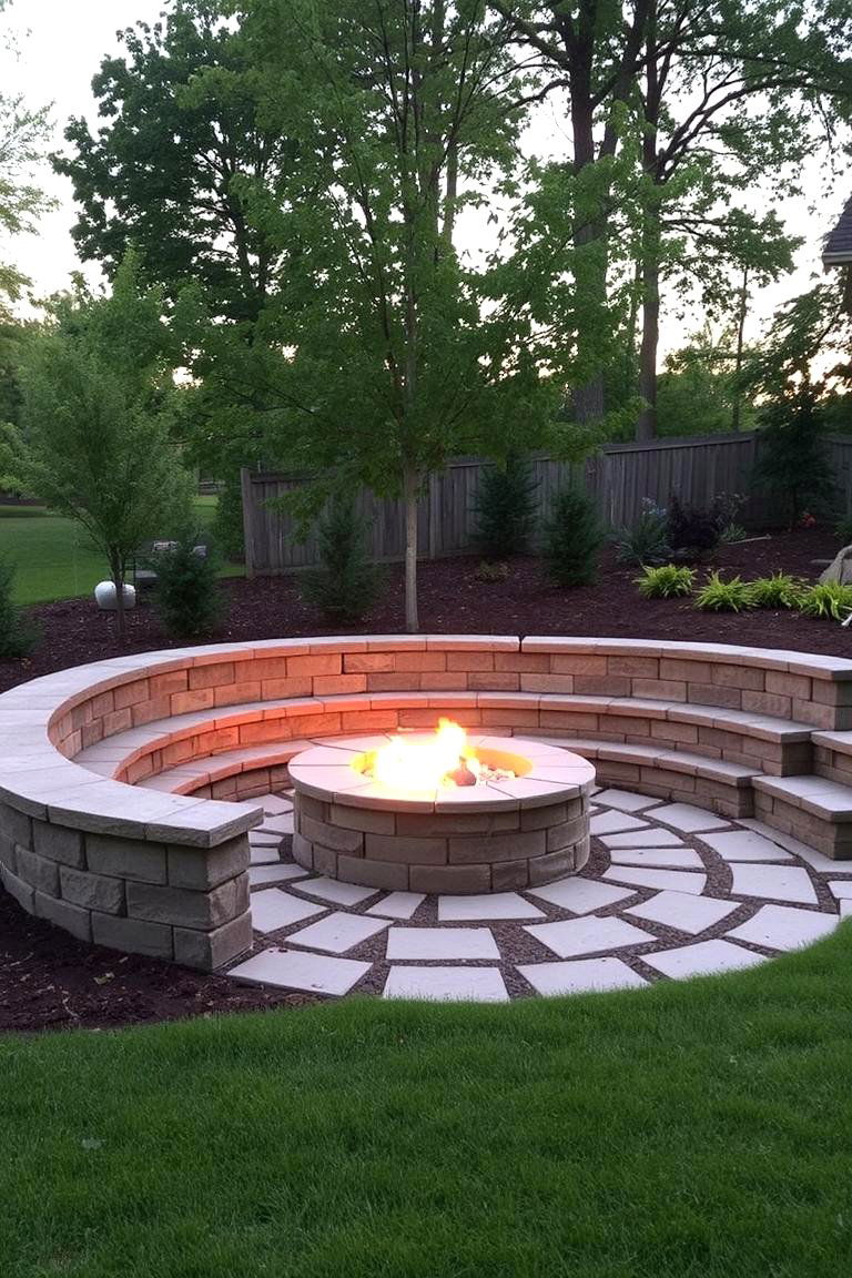 Retaining Wall Fire Pit - 24 Stone Fire Pit Ideas