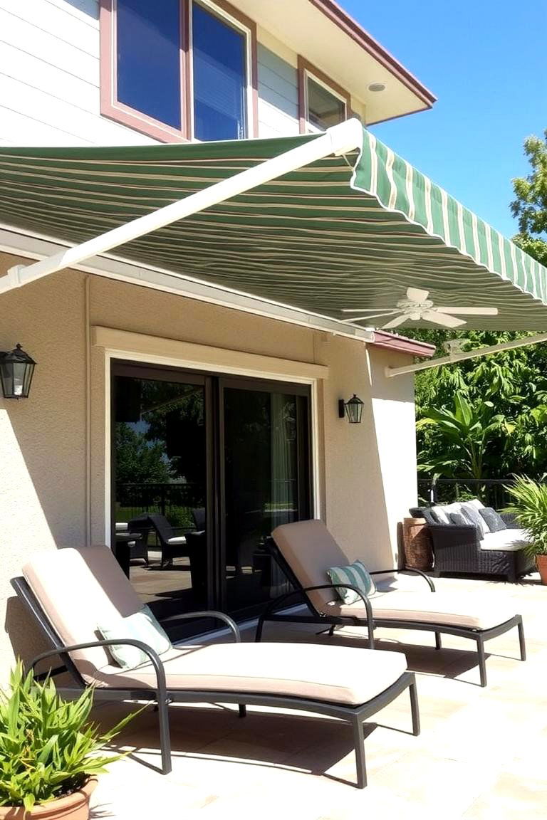 Retractable Awning Patio - 24 Covered Patio Ideas