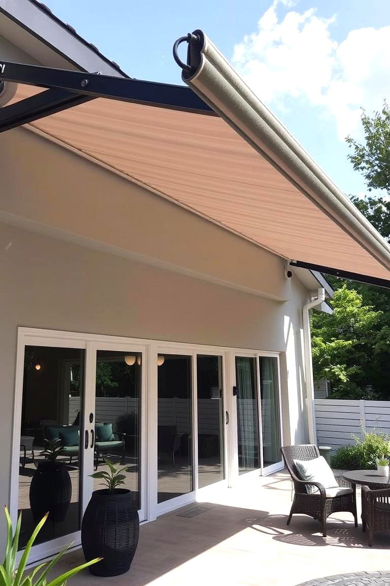 Retractable Awning Solution - 24 Garden Shade Ideas