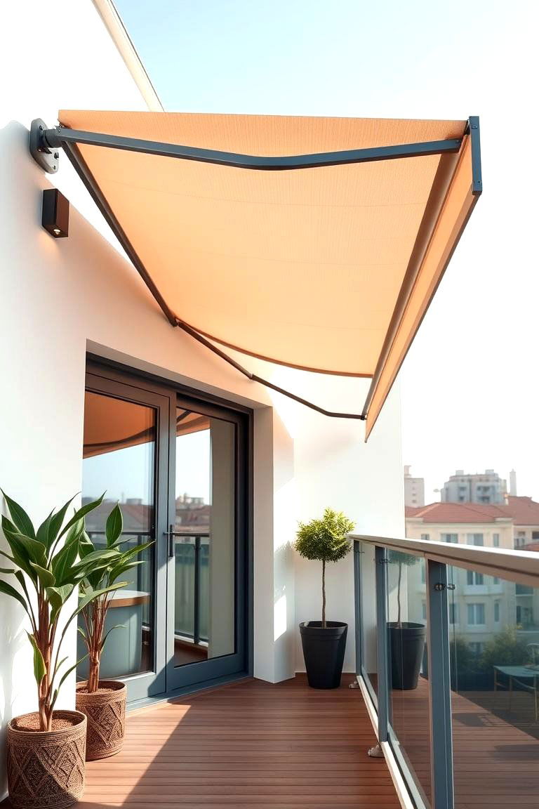 Retractable Awnings - 24 Balcony Shade Ideas