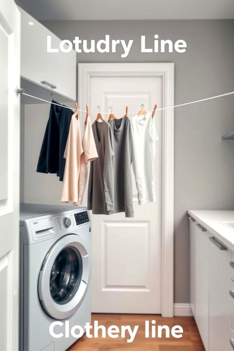 Retractable Clothesline Solutions - 24 Stackable Laundry Room Ideas