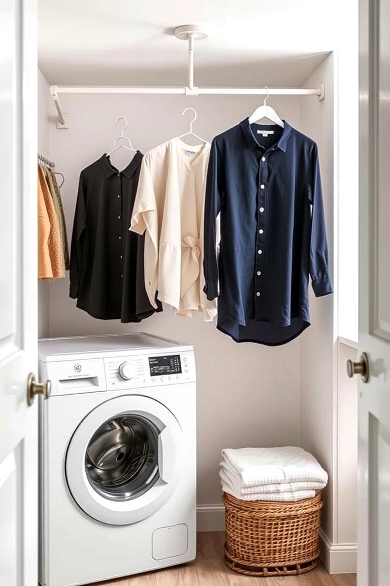 Retractable Clothesline System - 24 Small Utility Room Ideas