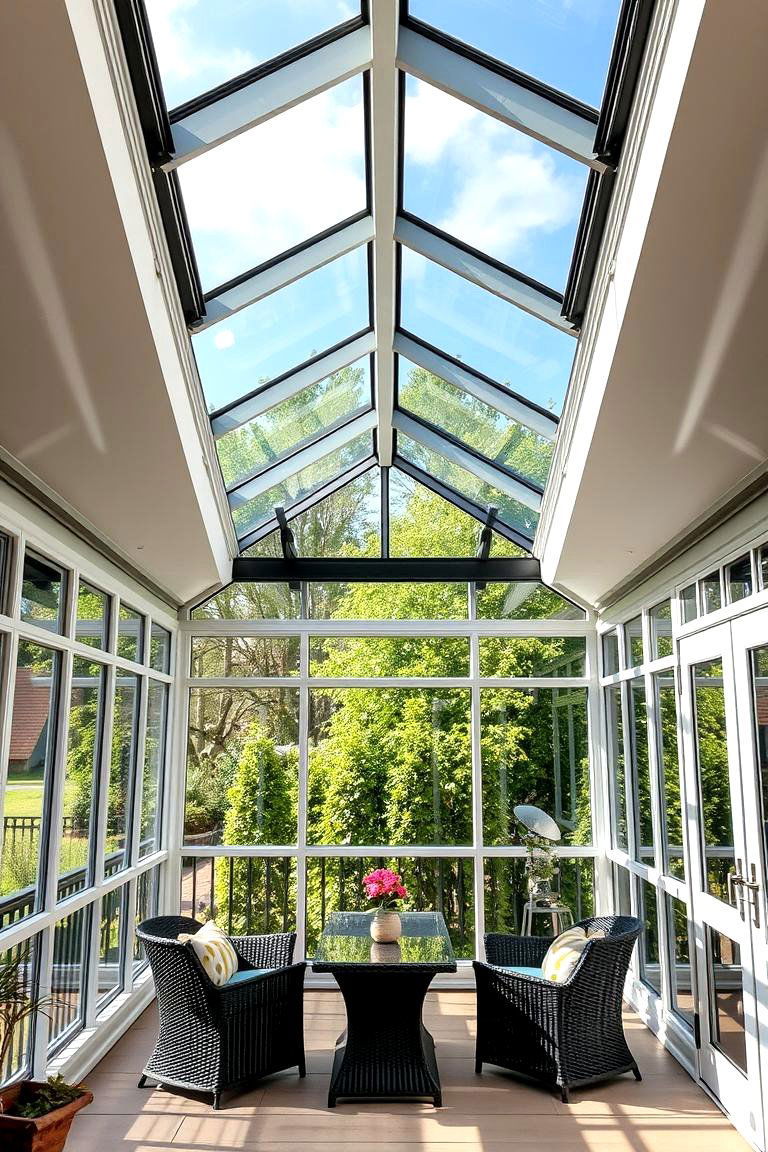 Retractable Glass Roof System - 24 Glass Porch Design Ideas