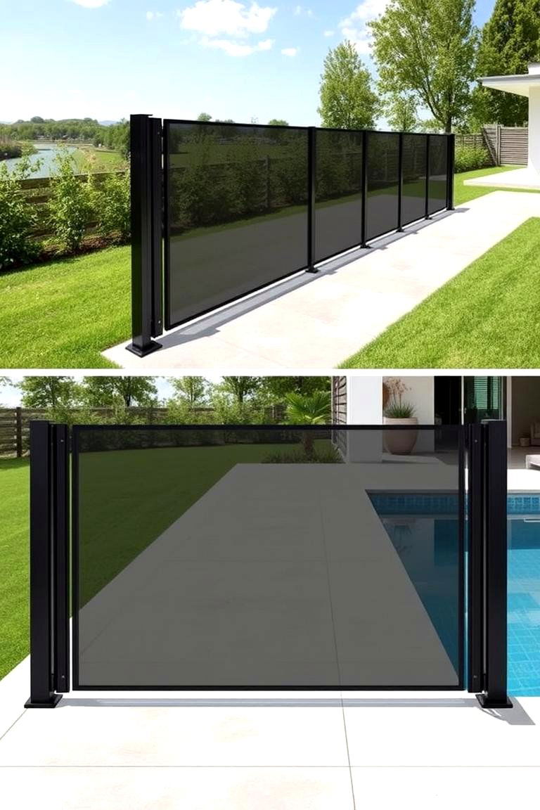 Retractable Pool Fence - 24 Pool Fence Ideas