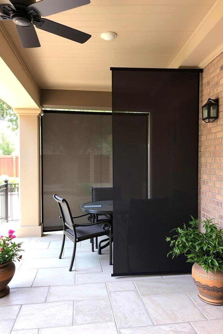 Retractable Privacy Screens - 24 Backyard Privacy Ideas
