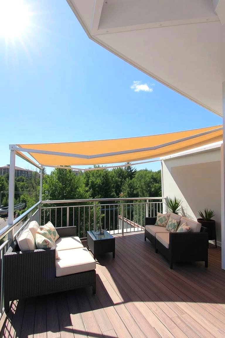 Retractable Sunshade Seating - 24 Deck Furniture Ideas