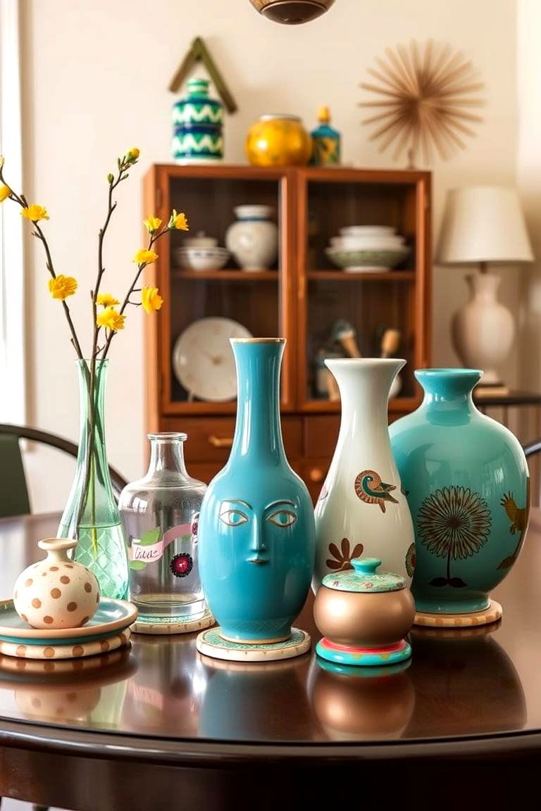 Retro Accent Pieces - 24 Vintage Dining Room Ideas