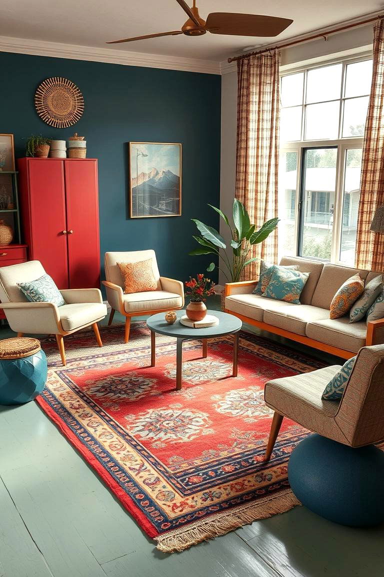Retro Boho Revival - 24 Boho Rug Ideas