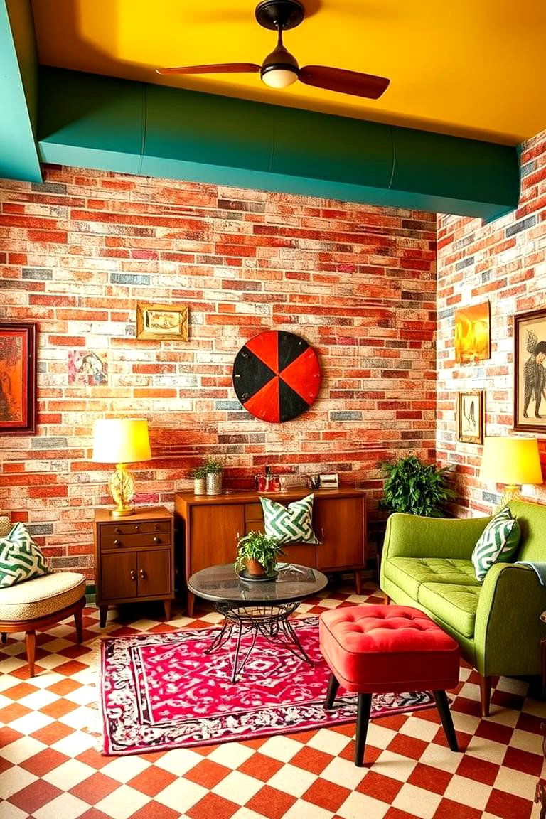 Retro Brick Pattern Revival - 24 Brick Wallpaper Ideas