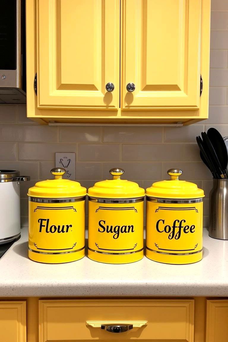 Retro Canister Set Showcase - 24 Retro Kitchen Ideas