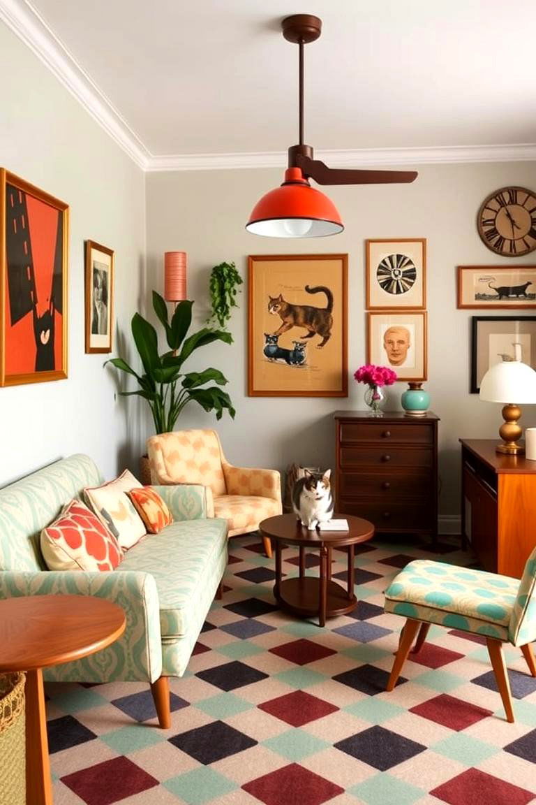 Retro Cat Room - 24 Cat Room Ideas