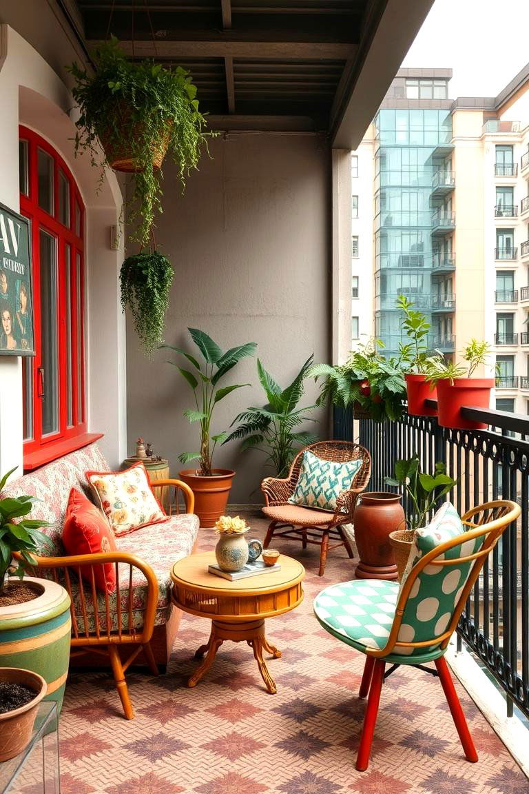 Retro Chic Vibe - 24 Penthouse Balcony Ideas