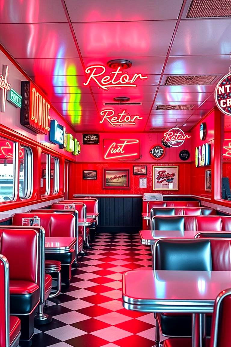 Retro Diner Revival - 24 Restaurant Interior Design Ideas