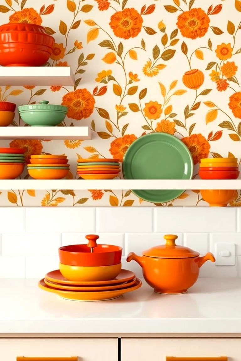 Retro Fridges as Statement Pieces - 24 70s Kitchen Ideas