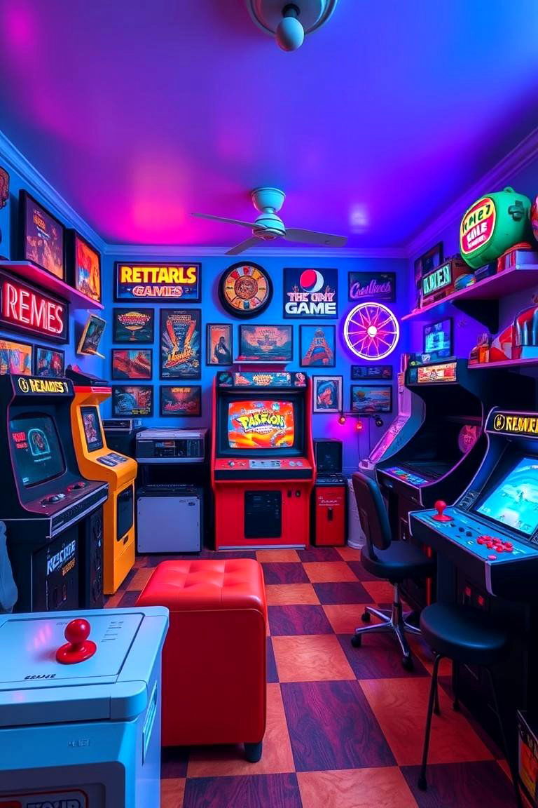 Retro Gamer Room - 24 Boys Dorm Room Ideas