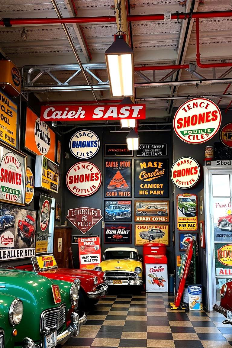 Retro Garage Signs and Posters - 24 Garage Decor Ideas