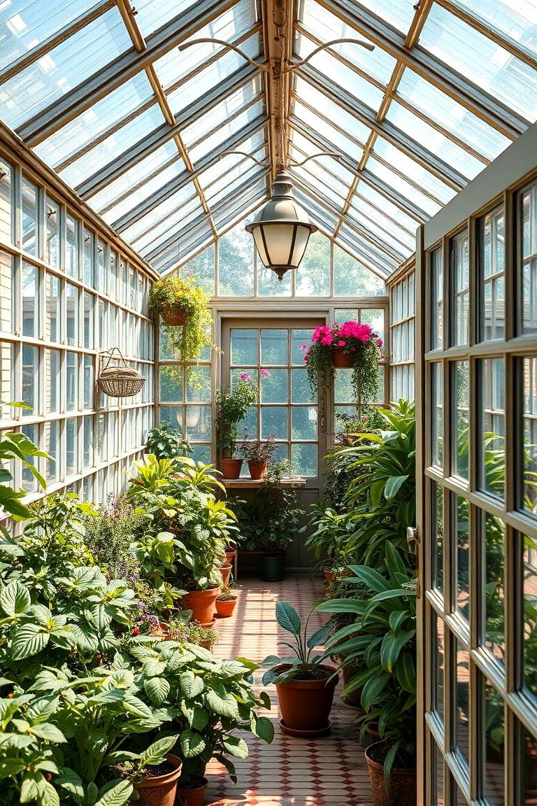 Retro Greenhouse Escape - 24 Vintage Garden Ideas