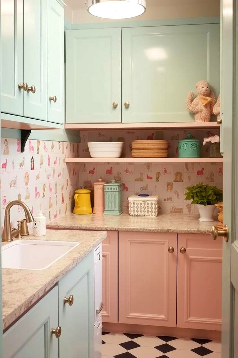 Retro Inspired Countertops for a Nostalgic Touch - 24 Laundry Room Countertop Ideas
