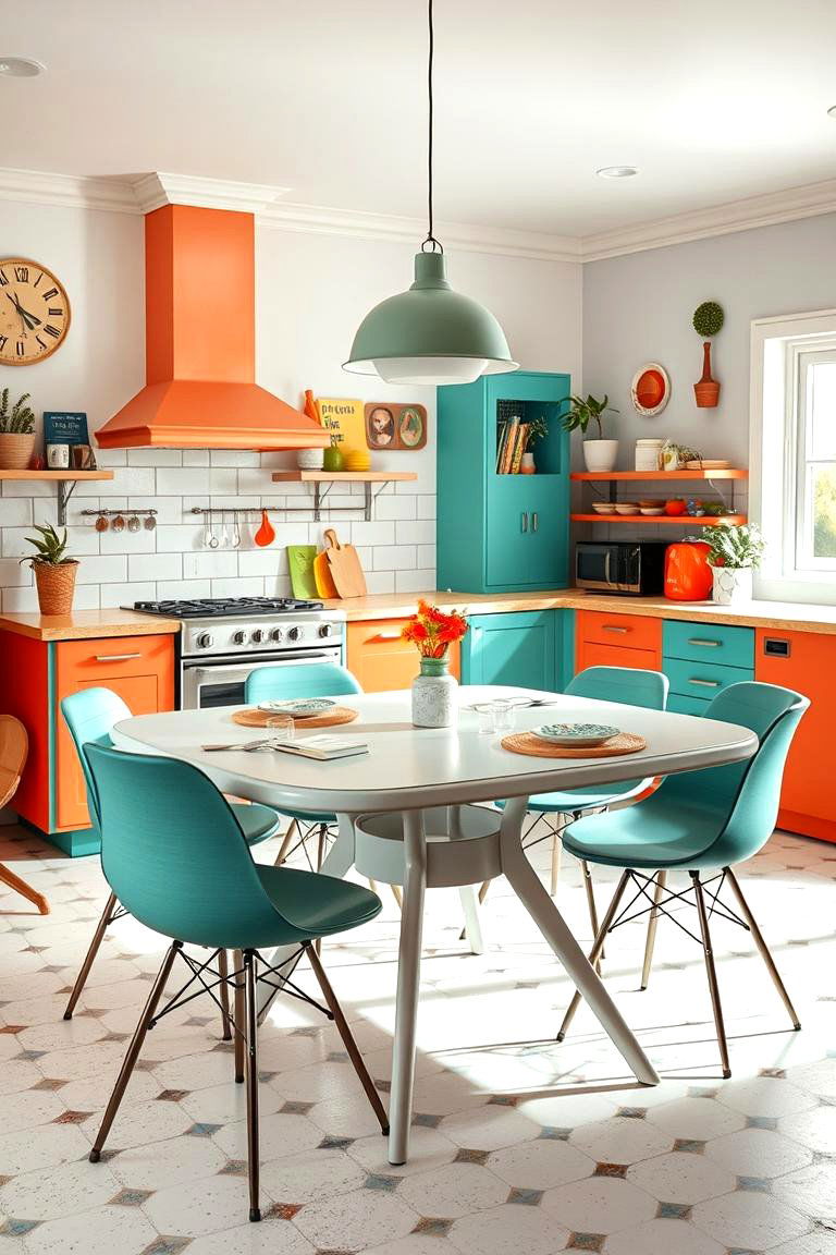Retro Inspired Table Nostalgia - 24 Small Kitchen Table Ideas