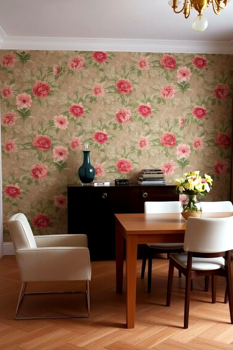 Retro Inspired Wallpaper - 24 70s Dining Room Design Ideas
