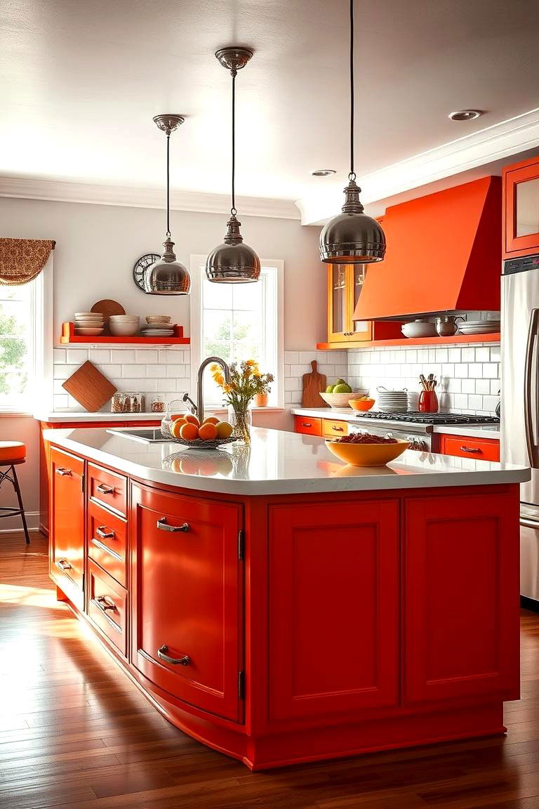Retro Kitchen Island - 24 Vintage Kitchen Ideas