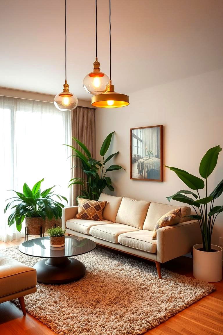 Retro Lighting Fixtures - 24 70s Living Room Ideas