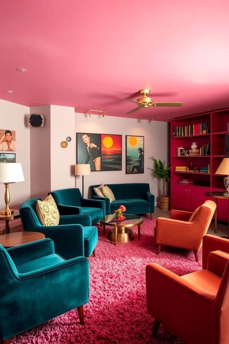 Retro Lounge Man Cave - 24 Man Cave Design Ideas