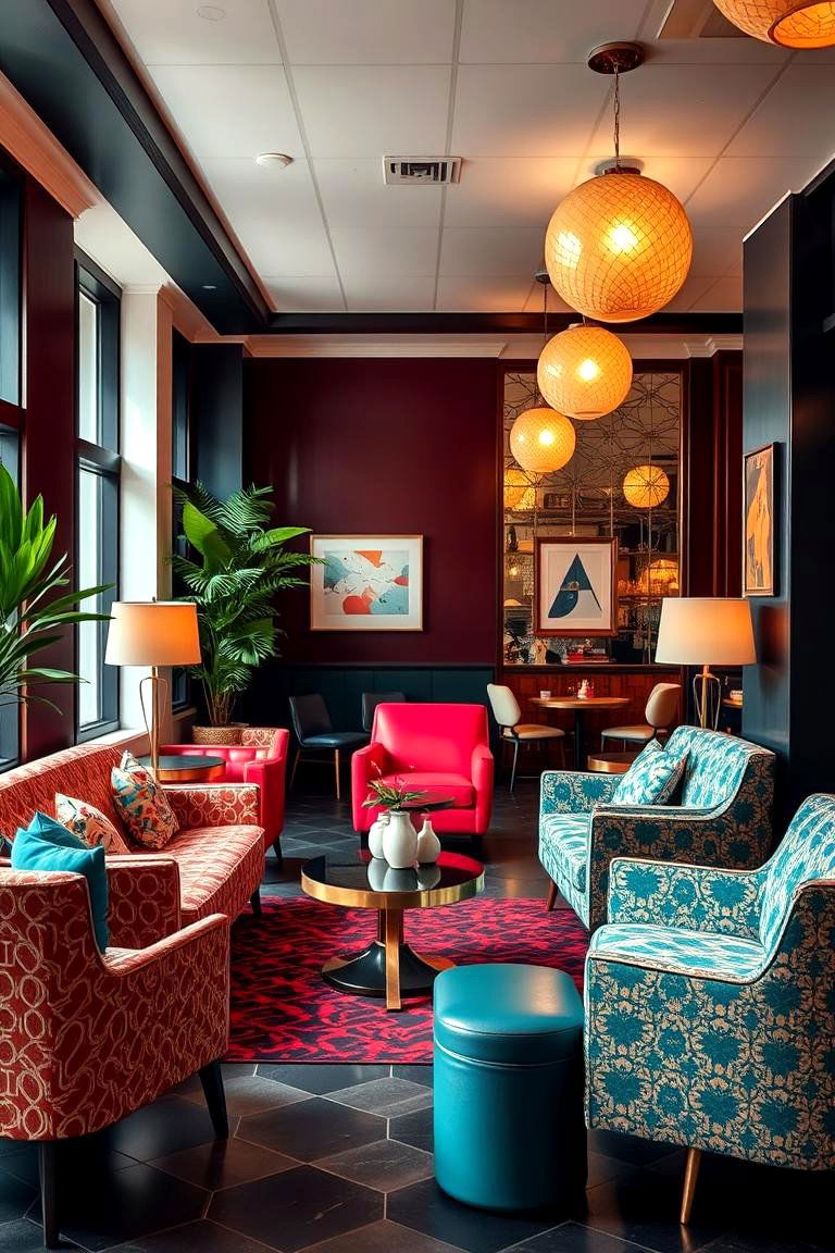 Retro Lounge with Mid Century Flair - 24 Bedroom Seating Area Ideas