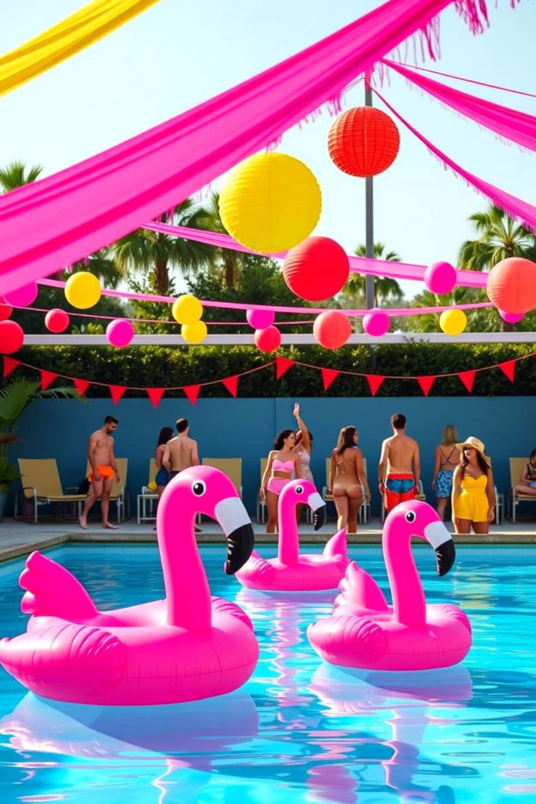 Retro Pool Party - 24 Pool Party Ideas