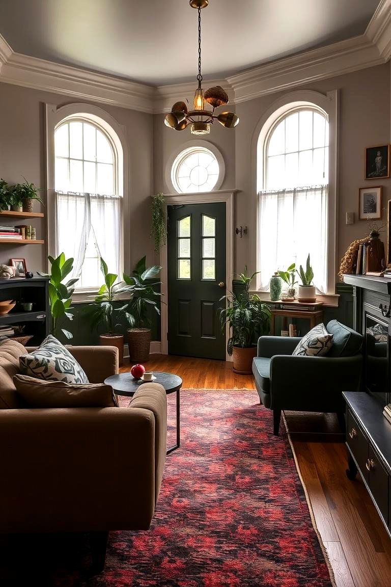 Retro Revival Dark Olive House - 24 Dark Olive Green House Designs