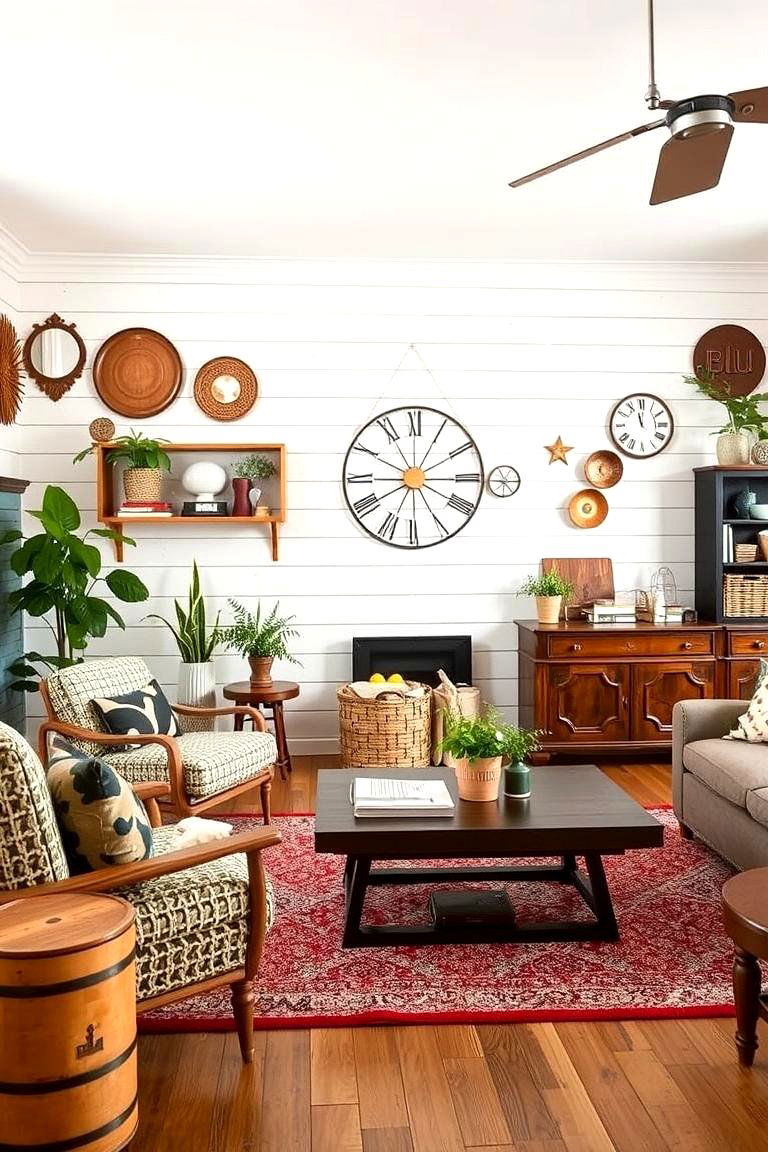 Retro Revival Twist - 24 shiplap accent wall ideas