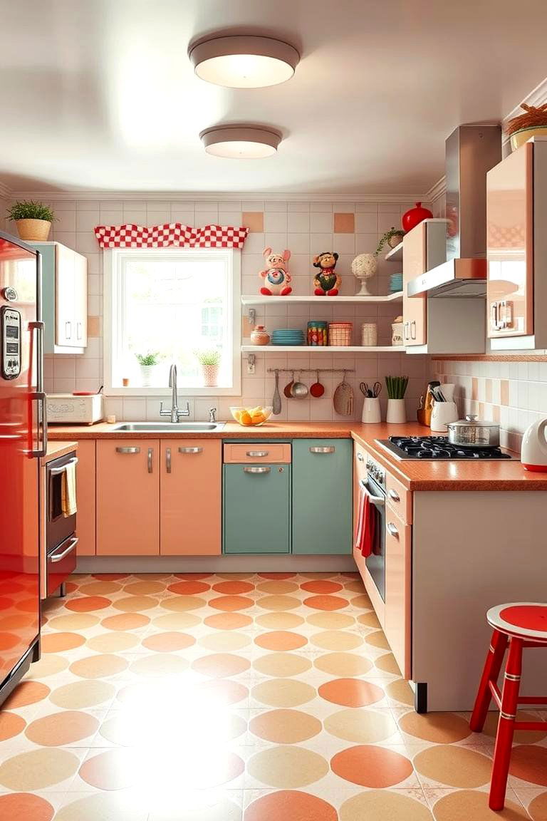 Retro Revival with Timeless Appeal - 24 Kitchens With Checkered Floors