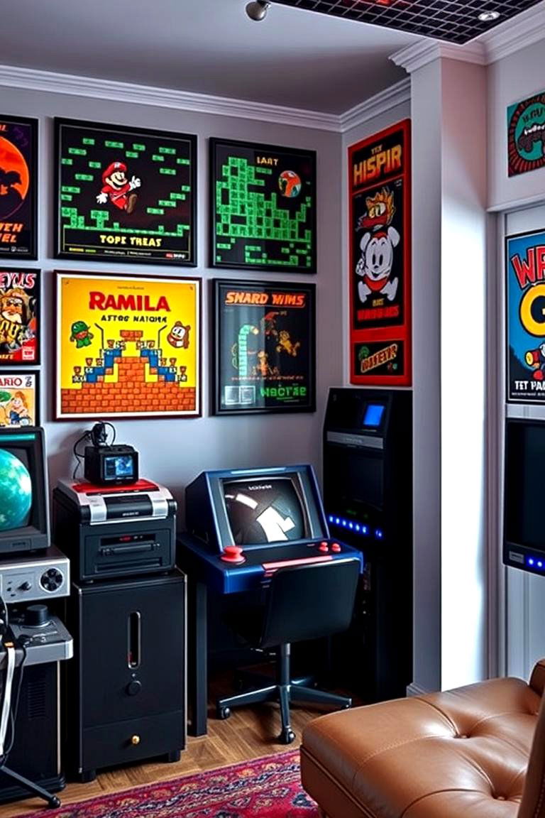 Retro Video Game Room - 24 Boys Room Ideas