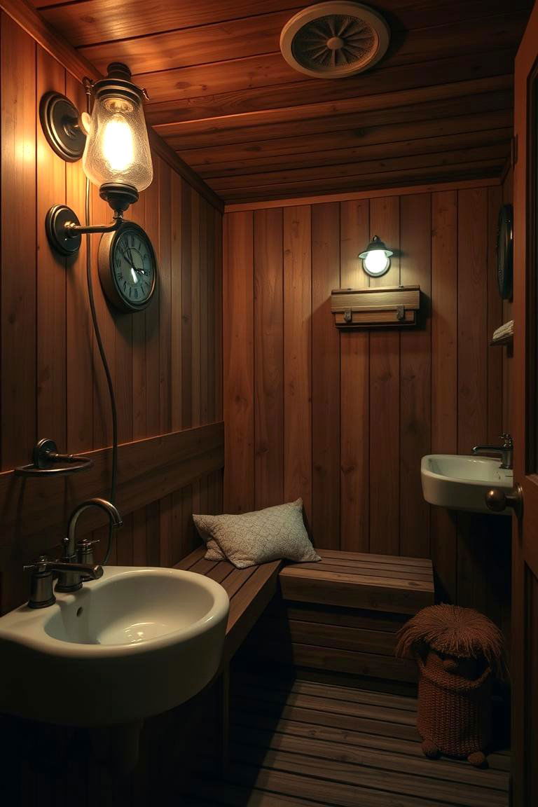 Retro Vintage Sauna - 24 Sauna Room Design Ideas