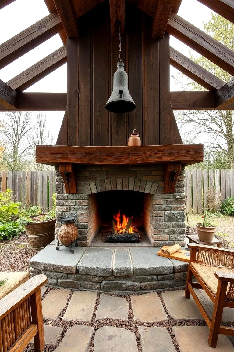 Retrofit Old Barn Fireplace - 24 Rustic Outdoor Fireplace Ideas