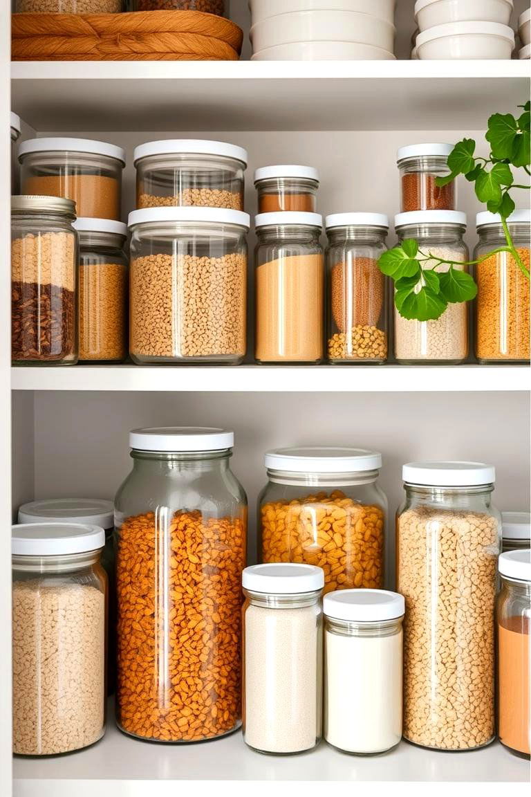 Reusable Containers and Jars - 24 Small Pantry Ideas