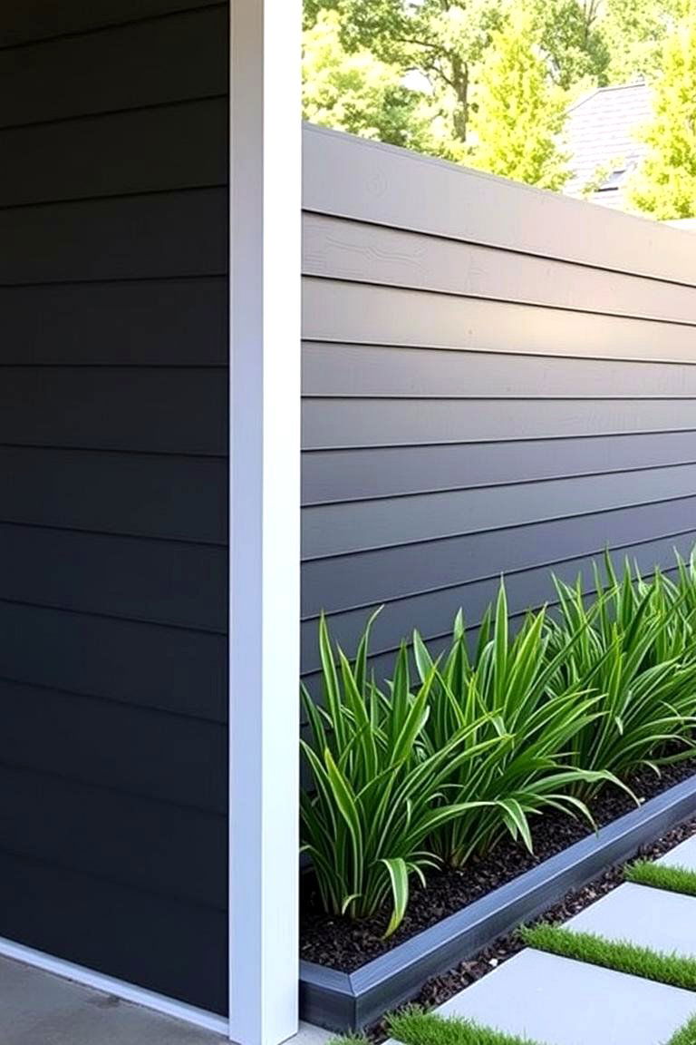 Reused Vinyl Siding Edge - 24 Recycled Garden Edging Ideas