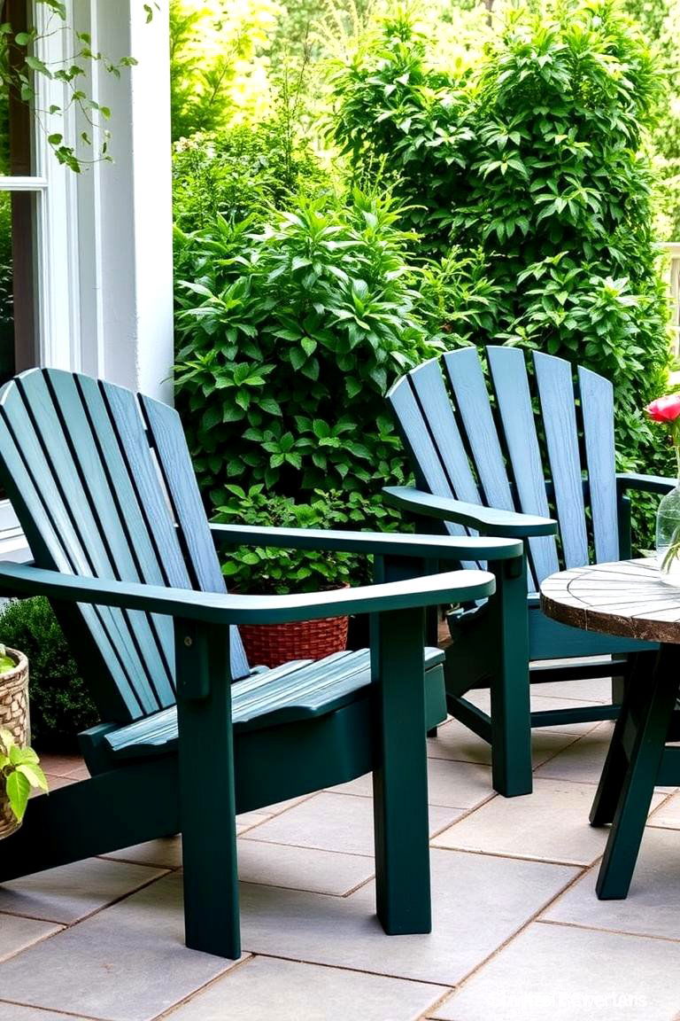 Revamping Outdoor Furniture with Weather Resistant Paint - 24 Painted Furniture Ideas