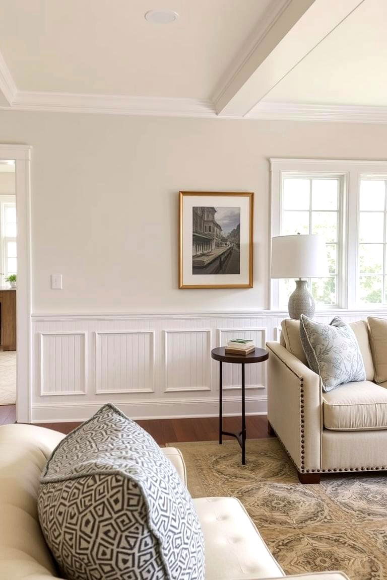 Revisited Classic Beadboard - 24 Living Room Wainscoting Ideas