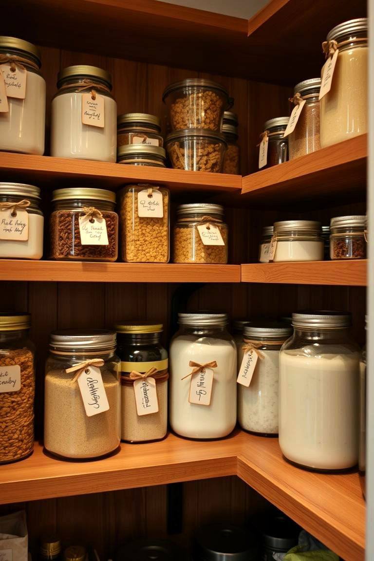 Ribbon Pantry Labeling - 24 Ribbon Storage Ideas